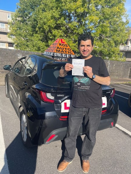 Happy student after passing driving test 10