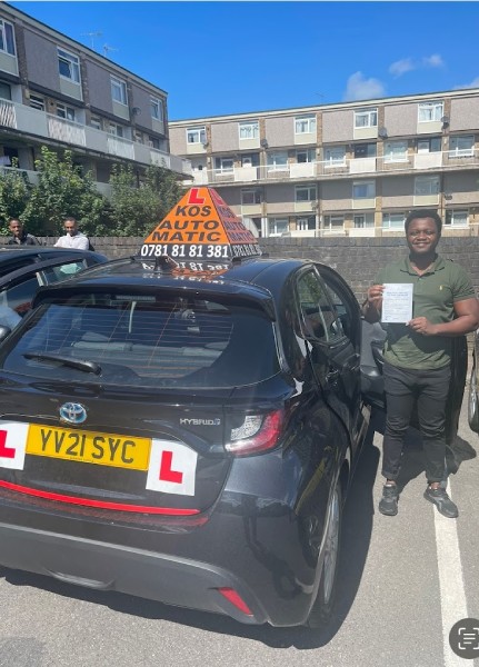 Happy student after passing driving test 12