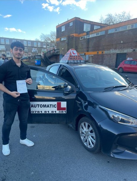 Happy student after passing driving test 20