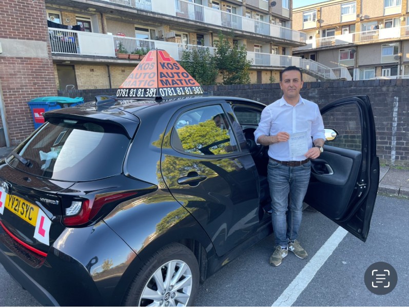 Happy student after passing driving test 6